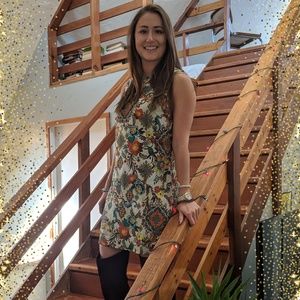 Patterned Shift Dress